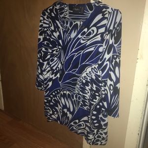 Chico’s black & blue blouse